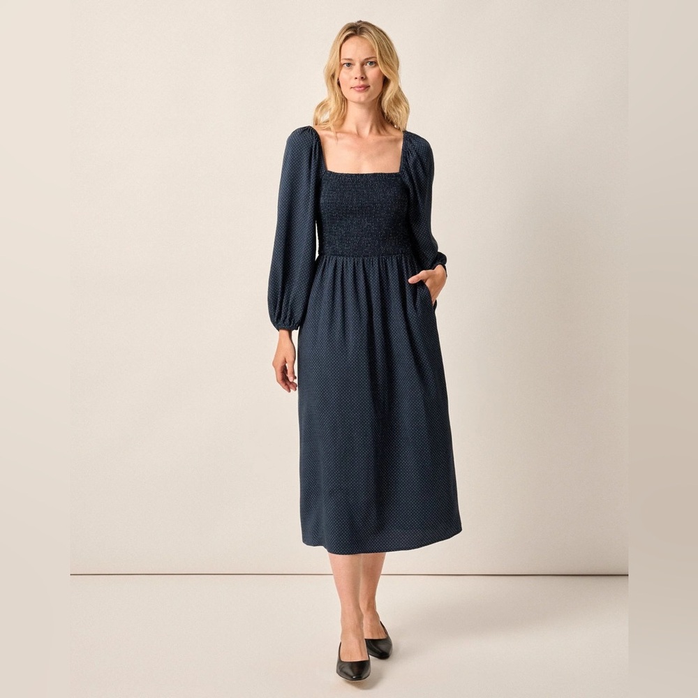 johnnie-O Selena Mini-Dot Maxi Dress
